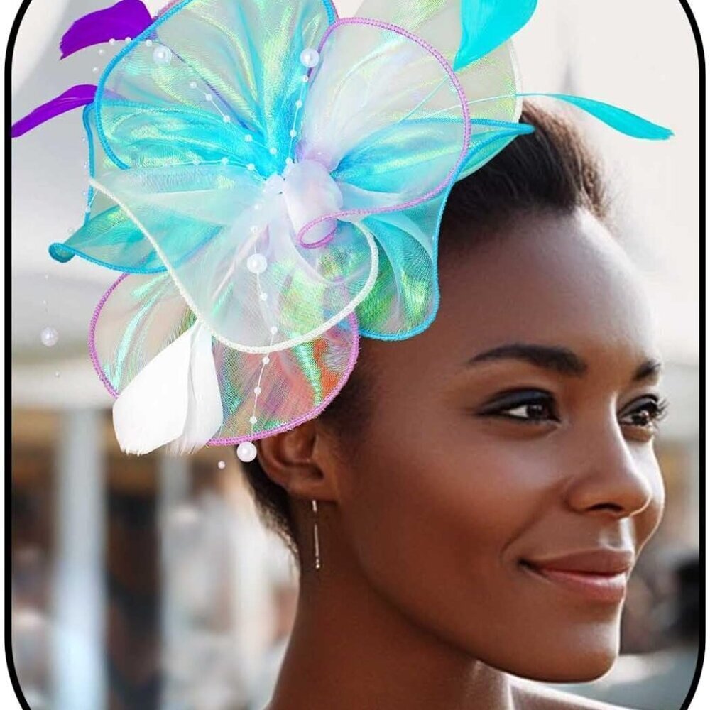 Fascinator Hat Feather Hair Accessories Headband for Women Party Weddings